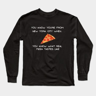 NYC Pizza 2 (Dark Colors) Long Sleeve T-Shirt